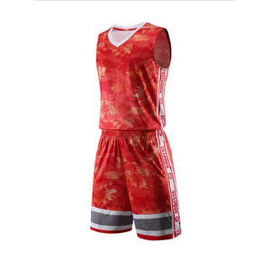 Impression par sublimation personnalisée Maillot de basket-ball à col en V pour hommes uniforme en maille vierge pour la pratique de l'équipe pour la marque personnelle - Product Image 2