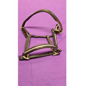 Licol d'épi en cuir noir avec cristal Sier pour l'équitation - Product Image 1