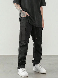 กางเกงคาร์โก้ผู้ชายแบบใหม่ ระบายอากาศได้ดี คุณภาพสูง ออกแบบเองได้ แห้งเร็ว ขายส่ง กางเกงคาร์โก้ผู้ชายคุณภาพสูง รับผลิตแบบ OEM - Product Image 3