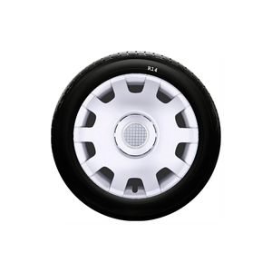 SJS Juego de 4 Cubiertas de Rueda de Aleación Hechas en Turquía, Ajuste Universal para Ruedas de 14 Pulgadas, Número 212 - Product Image 1