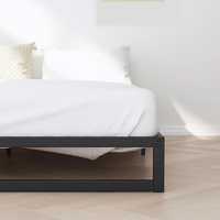 Lit industriel robuste et moderne en acier inoxydable avec finition thermolaquée, disponible en tailles King/Twin, idéal pour les appartements et l'hôtellerie |   SUKAVINA