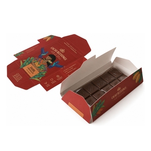 Cajas <span class=keywords><strong>de</strong></span> Papel Kraft Personalizadas al por Mayor, Ecológicas, Libres <span class=keywords><strong>de</strong></span> Pegamento, Aptas <span class=keywords><strong>para</strong></span> Alimentos, <span class=keywords><strong>para</strong></span> Barras <span class=keywords><strong>de</strong></span> Chocolate Artesanal - Product Image 1