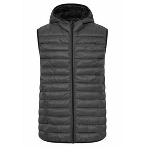 Gilet d'hiver chaud pour hommes Veste d'extérieur légère sans manches Doublure polaire Gilets matelassés avec capuche amovible - Product Image 6