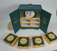 Carpeta de Papel Kraft Biodegradable y Reciclable de Primera Calidad para Pasteles de Luna y Joyería, con Logotipo Personalizable y Asa
