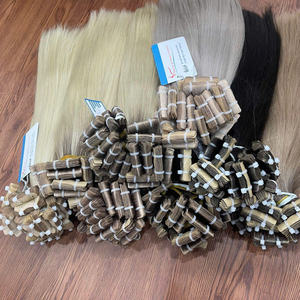 Bande invisible de cheveux Remy de luxe dans les extensions de cheveux humains vietnamiens doux style droit bande régulière Ins - Product Image 1