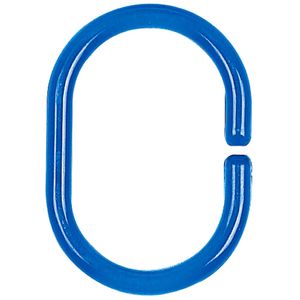 Spirella C-Minor Collection, Shower/Bath <b>Curtain</b> <b>Hooks</b>, 4 x 5.8 (12 pcs), Styrene, Blue - Product Image 1