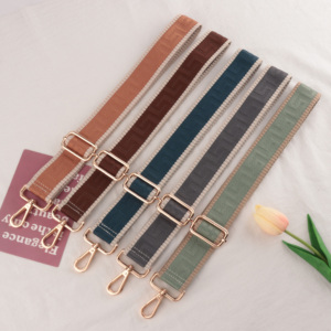 กระเป๋าถือปักลายผ้าแจ็คการ์ดแบบสายกระเป๋าคาดลำตัวแข็งแรงอุปกรณ์เสริมสำหรับกระเป๋า - Product Image 3