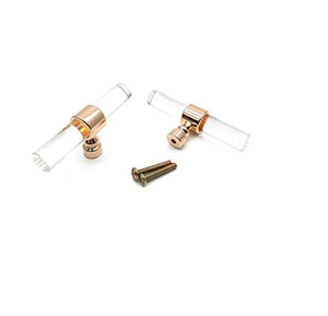 Poignée de porte en acrylique monotrou de style moderne de 30mm en alliage d'or pour cuisine, salle de bain ou hôtel, tiroirs ou armoires - Product Image 4