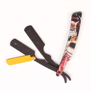 ANAAIF Couteau de rasage en acier inoxydable à bord droit et pliable pour l'épilation du corps - Product Image 4