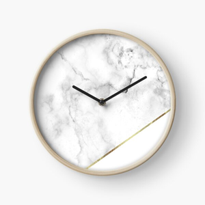 Reloj de mármol Natural de estilo europeo de lujo para Hotel, reloj de pared de diseño Art Deco para sala de estar, pantalla de aguja de cuarzo de estilo Simple - Product Image 2