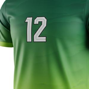 Uniforme de Fútbol Americano Sublimado Personalizado, Conjunto de Camiseta de Fútbol 100% Poliéster, Transpirable, Verde, Ropa Deportiva, Tallas Grandes - Product Image 5