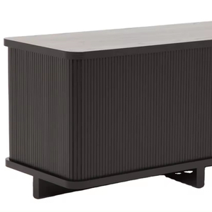 Armoires de salon modernes en bois mobiles sur roulettes - Product Image 1