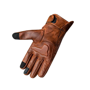 Gants de moto personnalisés à la mode pour hommes Gants en cuir coupe-vent à écran tactile Gants de moto de haute qualité à doigts entiers de couleur personnalisée - Product Image 3