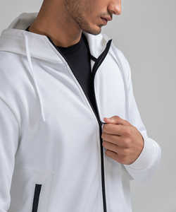Venta al por mayor de invierno liso de algodón en blanco grueso sudadera Unisex personalizado de los hombres de gran tamaño Sudadera con capucha de invierno para los hombres - Product Image 2