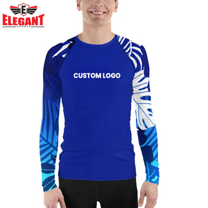 Hombres usan Fitness Tight manga larga Rash Guard venta al por mayor excelente calidad adultos usan Rash Guard - Product Image 3