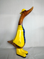 Canards en bois d'Indonésie en gros Canard en bois de bambou, Canard en bois de Bali Décoration de la maison
