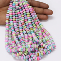 Cuentas Redondas de Cuarzo Arcoíris Multicolor de 7mm-8mm, Hilo de 15 Pulgadas, Gema AAA para Joyería y Manualidades