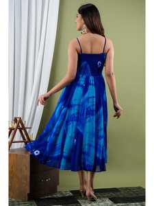 Tie dye-Vestidos largos sin mangas para mujer, vestidos Maxi de cintura alta para vacaciones, playa, Noche y fiesta de verano - Product Image 3