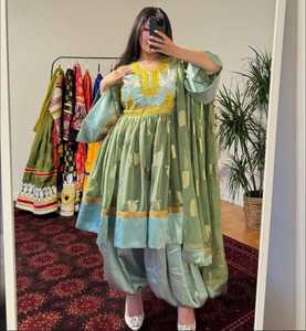 Afghani เดรสสำหรับผู้หญิง, เดรสสำหรับงานแต่งงานและบารัทวาลิมาขนาดพิเศษดูฮันสำหรับอิสลามเสื้อผ้าเด็กผู้หญิง - Product Image 4