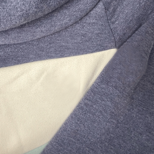 Sudadera con capucha de cuello vuelto de colores mezclados para mujer, ropa de calle de lana de algodón transpirable, jersey con capucha, Jersey - Product Image 3