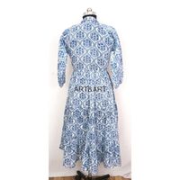 Robe moulante décontractée sexy pour femme, col en V, manches longues, imprimé floral, mi-mollet, 100 % coton, antistatique, tailles personnalisables, devant uni