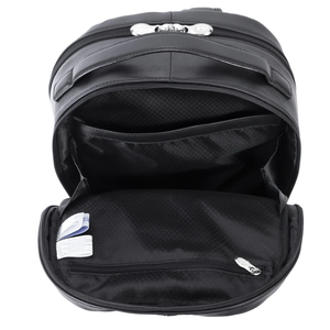 GLOBAL <b>LEATHER</b> Student College <b>Laptop</b> <b>Backpack</b> Vintage Distressed Black Genuine Cowhide <b>Leather</b> Waterproof Breathable 20-35L - Product Image 4