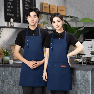 Nuevo Delantal de Cocina Personalizado con Logotipo, Resistente al Agua, de Poliéster, con Tirantes Cruzados, para Personal de Restaurante, Regalo Promocional - Product Image 4