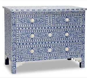 โบนอินเลย์คอนโซลเฟอร์นิเจอร์ห้องนั่งเล่นพร้อมคอนโซลตกแต่งโต๊ะฝังกระดูก - Product Image 2