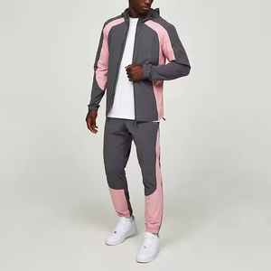 Chándal cortavientos con cremallera de dos piezas de nailon OEM para hombre, logotipo personalizado y estilo único, corte perfecto para el invierno - Product Image 3