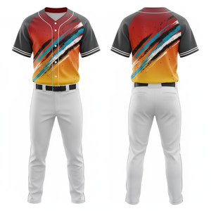 Uniforme de Béisbol Profesional al por Mayor, Personalizado, Impresión por Sublimación, Traje Ligero de Malla - Product Image 5