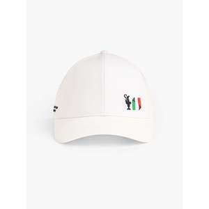 Cappellino America's Cup con Visiera Curva Sportivo e alla Moda, 100% Poliestere in Tessuto Twill Vellutato per Escursionismo, Bianco - Product Image 1