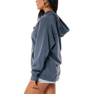 OEM Femmes de Sweat À Capuche 100% Coton Français Terry Sweats à capuche Personnalisé Drop Épaule Polaire Surdimensionné À Capuche - Product Image 4