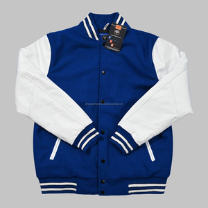 Chaqueta universitaria de calidad superior para mujer, Mangas de cuero cálidas, logotipo personalizado, bordado, lana, estilo deportivo, invierno, venta al por mayor - Product Image 3