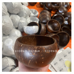 กะลามะพร้าวชามแกะสลักขนาดเล็กธรรมชาติสำหรับใช้ที่บ้าน,ร้านอาหาร,โรงแรม,รีสอร์ททำในเวียดนามจาก Eco2go - Product Image 6