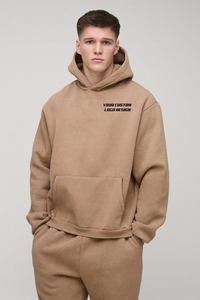 Sweat-shirts et survêtements personnalisés pour hommes, décontractés, unis, 100% coton, molleton lourd, épaules tombantes, confortables, 400 GSM - Product Image 3