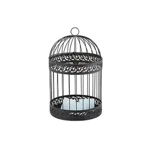 Ev dekor için siyah renk Metal kuşlar kafes bahçe ve çiftlik dekoratif kuşlar kafes toptan oranı