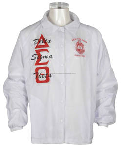 Chaquetas Bomber de satén para mujer, chaqueta Bomber bordada con cresta Delta Sigma Theta, chaqueta Sorority Top Trending - Product Image 5