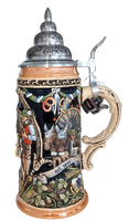 Souvenir personnalisé de l'Oktoberfest Hofbraeuhaus Muenchen, 0,6 L, fait main, durable, réutilisable, en céramique de grès, classique
