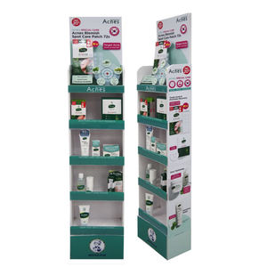 Custom Supermarket Cardboard Cosmetics Shampoo Shower Gel Cleanser Retail Display <b>Stands</b> Cardboard Chips Display <b>Stand</b> - Product Image 5