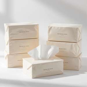 กล่องกระดาษทิชชู 2 ชั้น Ruby Paper Eco Packaging ผลิตจากวัสดุที่ยั่งยืน สำหรับการเดินทาง ห้องพักโรงแรม และโต๊ะทำงานในสำนักงาน - Product Image 1