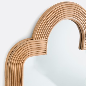 Irregular <b>Rattan</b> Decorative Wall <b>Mirror</b> Eco Friendly Sustainable Craft Perfect For Bulk Purchase And Wholesale Decor Business - Product Image 6