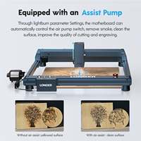 Nouvelle machine de gravure laser à diode CNC à 2 têtes Longer B1 20W/30W/40W de type portique pour le bois, haute précision, contrôle convivial
