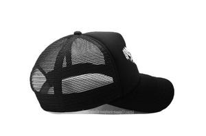 Sombreros de camionero de espuma de Golf/ciclismo de 5 paneles de alta calidad, malla ajustable, espalda sin día, bordado gris, lona de moda para exteriores - Product Image 4