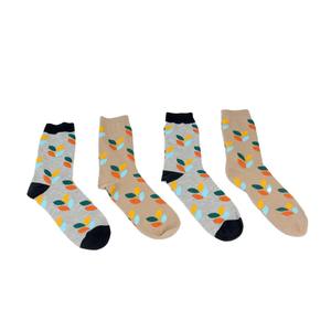 Chaussettes d'hiver unisexes en bambou décontractées respirantes avec logo jacquard de qualité supérieure, vente chaude, personnalisables - Product Image 3