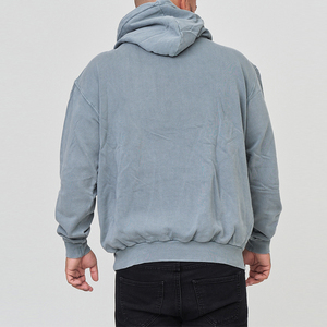 Men's Oversized <b>Hooded</b> <b>Fleece</b> Eco-Friendly Vintage Zipper Pullover Sweatshirt Color Blocking Knitted Cotton Casual Pocket Winter - Product Image 5