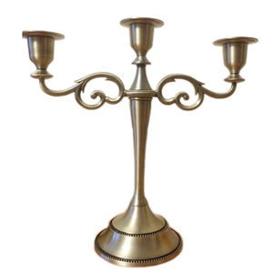 New Design <b>Black</b> Gold <b>Candelabra</b> Hot Selling 3 Arms Decorative <b>Candelabra</b> Candle Holders Candle Stand for Christmas Decoration - Product Image 3