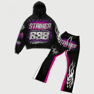 Survêtement personnalisé DTG DTF pour hommes, vêtements de sport en gros, vêtements de fitness, tenue de jogging, entraînement, course à pied, combinaison d'entraînement - Product Image 1