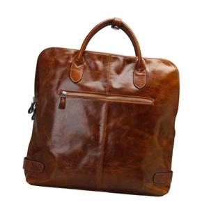 Haute qualité grande capacité Style Vintage en cuir véritable hommes sac de voyage luxe fermeture à glissière - Product Image 1