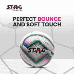Ballon de football Stag Iconic Striker en caoutchouc PVC durable avec chambre à air en butyl, logo personnalisé imprimé, emballé dans un sac en maille pour l'entraînement et les promotions sportives - Product Image 3