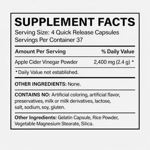 Nouvelles capsules de vinaigre de <span class=keywords><strong>cidre</strong></span> de pomme biologique naturel végétalien 2400 mg sans OGM sans gluten 150 unités Complément alimentaire pour la santé digestive - Product Image 3